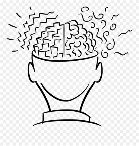thoughts drawing thinking drawing   brain thinking clipart  pinclipart