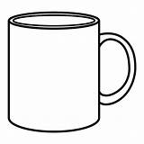 Mug Line Drawing Coffee Getdrawings Coloring sketch template