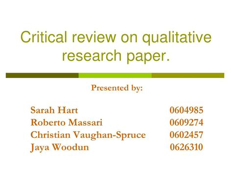 qualitative research paper   qualitative approach  examine