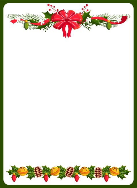 images  printable christmas borders landscape  printable