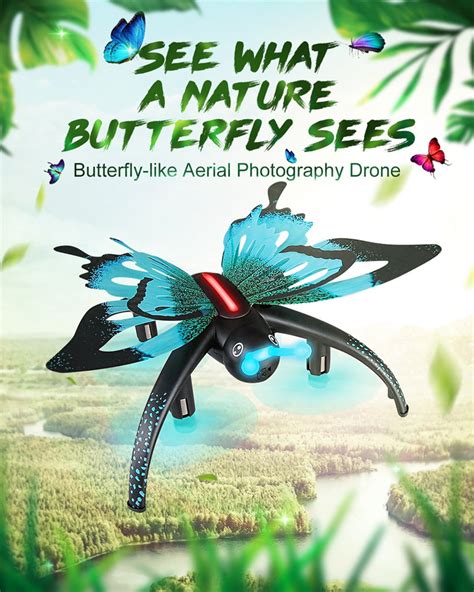 newest invention voice control butterfly  drone quadcopter  premier novelties