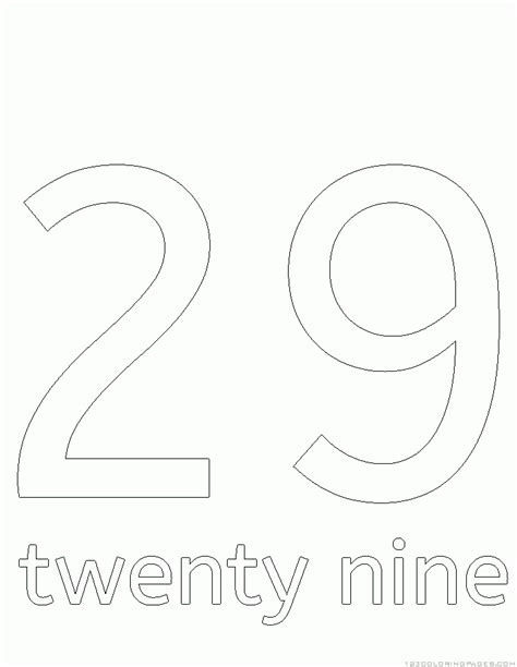 number  coloring page