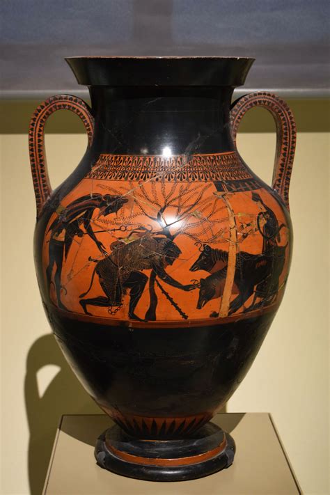 black figured greek amphora illustration world history encyclopedia