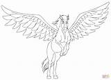 Pegasus Pegaz Eenhoorn Tegninger Kolorowanka Supercoloring Drukuj Kategorier sketch template