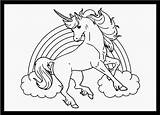 Unicorno Unicorni Arcobaleno Disegno Disegnare Unicorn Salvato sketch template