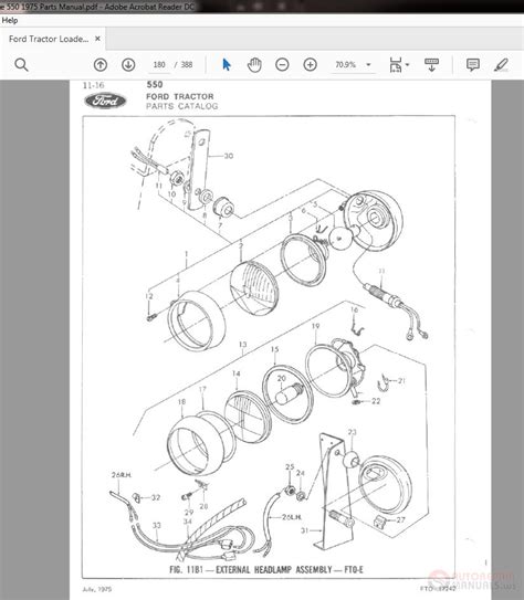 ford tractor loader backhoe   parts manual auto repair manual forum heavy equipment