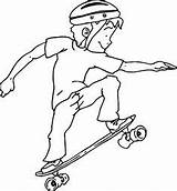 Diviertas Páginas Skateboarding Wecoloringpage sketch template