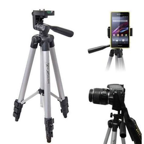 lightweight telescopic camera tripod stand holder  gopro dslr  smartphone action camera