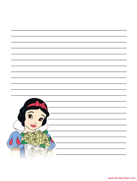pin  stacy wright  disney recipes writing paper printable