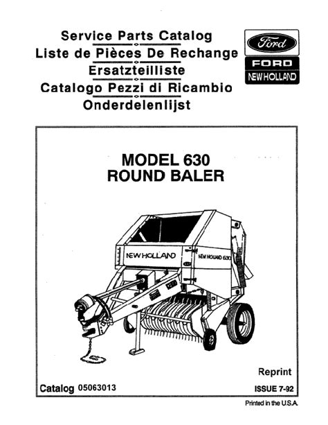 holland   baler parts catalog farm manuals fast