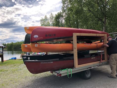 Trailer Kayak 8x10 9 Place Canoe Kayak Rack Alaska Outdoor Gear