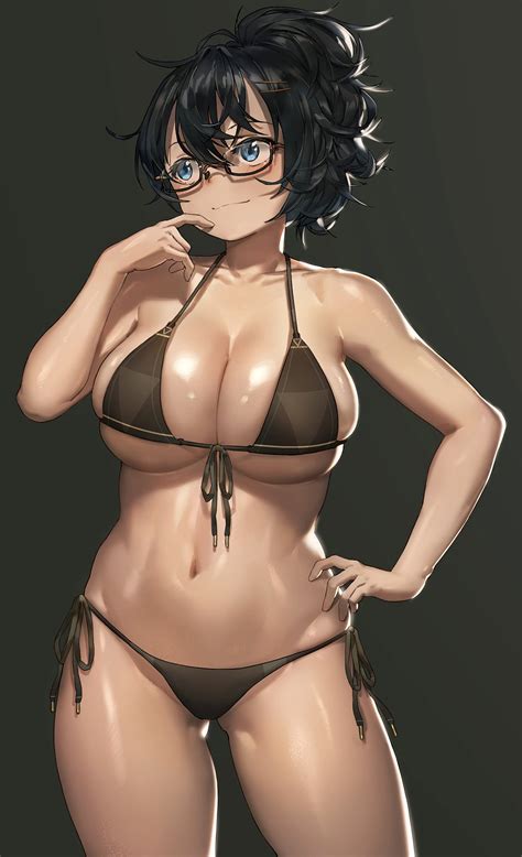 Hentai Booru Image 1651 1girl Absurdres Bangs Bikini