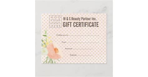hair beauty salon gift certificate template zazzleca