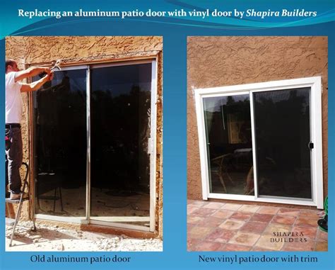 replacement  aluminum patio door  vinyl door