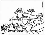 Sapinhos Equilibristas Frog Frogs Qdb sketch template