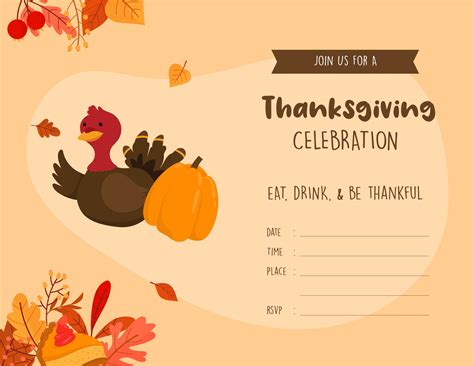 thanksgiving invitation template
