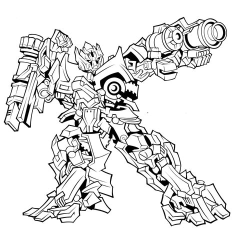 robot printable coloring pages