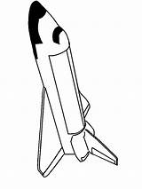Space Drawing Coloring Rocket Ship Pages Rockets Kids Shuttle Outline Clipart Cartoon Cliparts Template Color Clip Nasa Colouring Library Use sketch template
