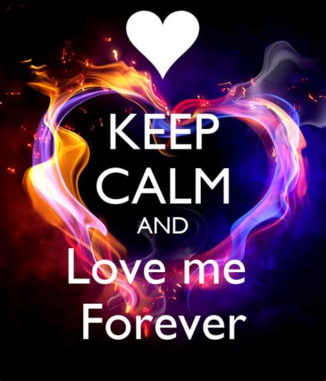 Keep Calm And Love Me Forever Poster Cindy Payet Mj