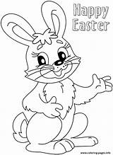 Easter Bunny Coloring Colouring Pages Printable Cute Print Happy Egg Rabbit Color Kids Christmas Baby Colour Sheets Book Template Getcolorings sketch template