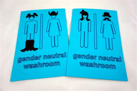 Gender Neutral Washroom Sign 4 Steps With Pictures Instructables