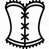 Corset Outline Womens Clothing Icon Iconfinder Editor Open sketch template