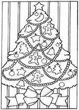 Coloring Christmas Pages Cool Tree Comments sketch template
