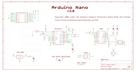 arduino nano  schematic