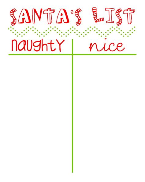 {12 days of christmas} naughty or nice list printable see vanessa