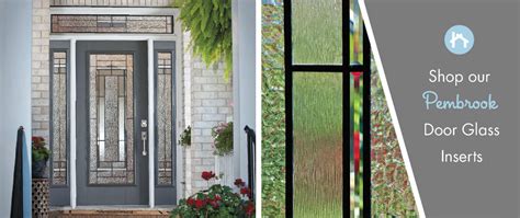 Craftsman Style Textured Decorative Door Glass Pembrook Zabitat