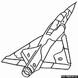 Coloring Mirage 2000 Airplanes Pages sketch template