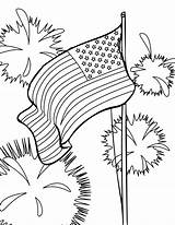 4th Coloring July Pages Printable Kids Flag American Color Print Memorial Preschool Fourth Sheets Disney Colouring Patriotic Drawing Clip Book sketch template