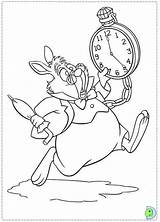 Alice Coloring Wonderland Dinokids Disney Pages Colouring Print Rabbit Kids Printable Printables Templates Close Drawing Book Characters Clock Party sketch template
