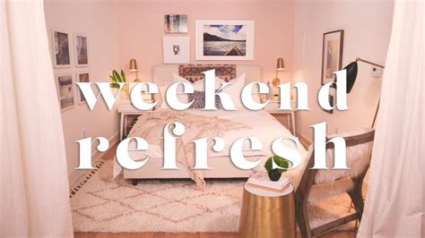bedroom makeover i weekend refresh youtube