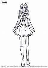 Diabolik Lovers Yui Komori Draw Drawing Step Anime Tutorials Manga Tutorial Drawingtutorials101 sketch template