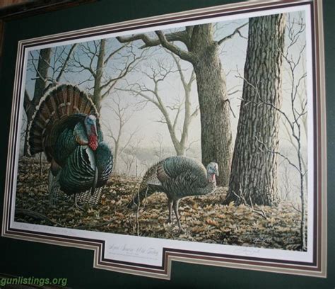 collectibles larry zach april sunrise wild turkey print
