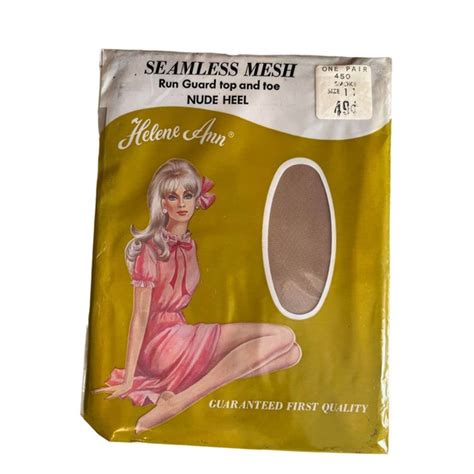 Vintage Accessories Vintage 6s Helene Ann Seamless Nude Stockings