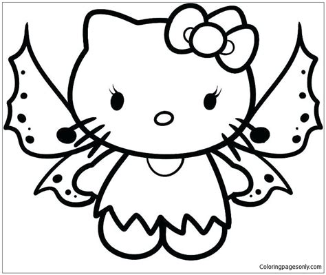 kitty butterfly coloring pages cartoons coloring pages