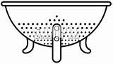 Clipart Colander Strainer Clipground Cooking Clip sketch template
