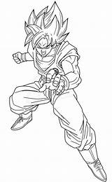 Goku Lineart Ssjb Dragon Saodvd sketch template