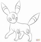 Pokemon Coloring Umbreon Pages Supercoloring Espeon Cute Printable Sheets Colouring sketch template