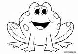 Frog Coloring Pages Frogs Outline Clipart Kids Template Clip Preschool Printable Cute Cartoon Animal Baby Archives Pokemon Animals Clipground Posted sketch template