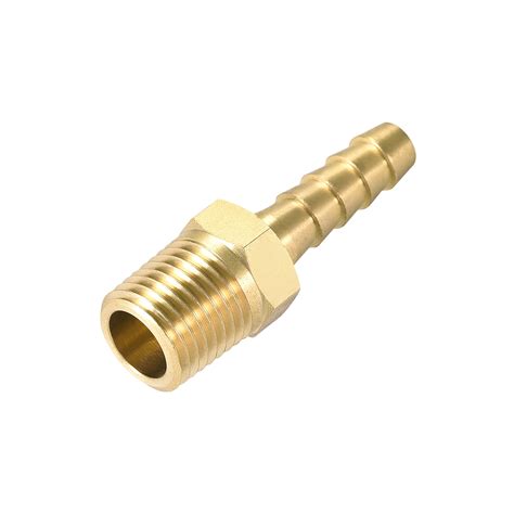 brass barb hose fitting connector adapter  barbed   npt male pipe pcs walmartcom
