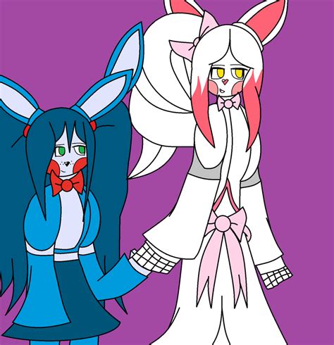 Mangle And Toy Bonnie By Nightsilverchelly On Deviantart