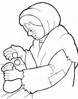 Offering Widows Mite Ofrenda Viuda Vedova Obolo Mites Parable Cristianos sketch template