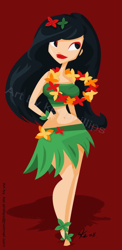 hula girl by kinkei on deviantart