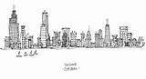 Skyline Chicago Drawing Sketch Simple Outline Cityscape Easy Line Drawings Nashville Coloring City Pages Paintingvalley Boston Printable Related Choose Board sketch template