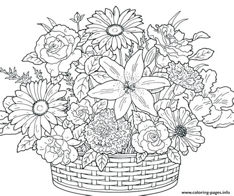summer flowers coloring pages  getcoloringscom  printable