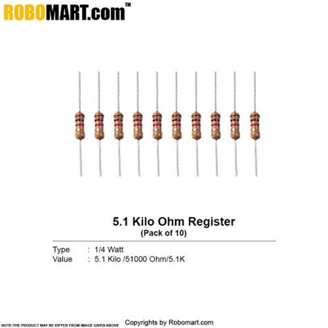 kilo ohm  watt resistor resistance buy  india