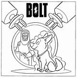Coloring Pages Bolt Movie Little sketch template